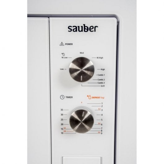 Sauber HMS01W Microondas con Grill Integrable 20L Blanco