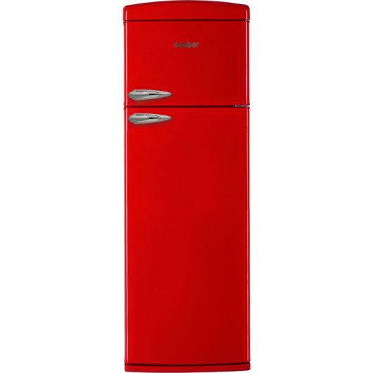 Sauber SFR1750R Frigorífico Dos Puertas A+ Rojo