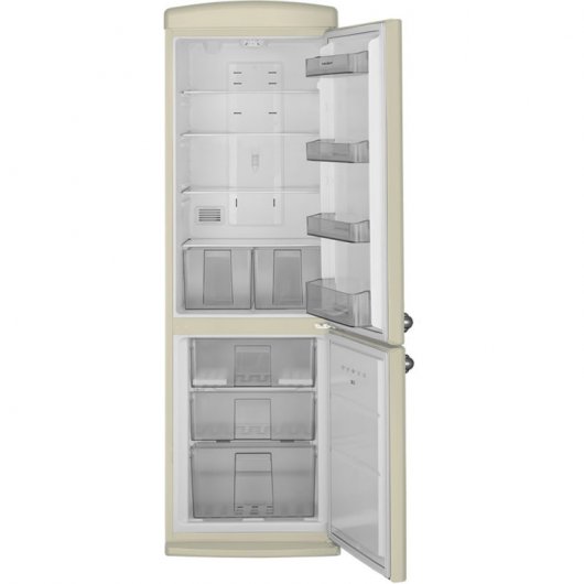 Sauber SCR190B Frigorífico Combi A+ Beige