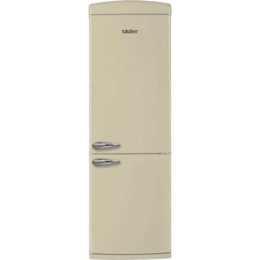 Sauber SCR190B Frigorífico Combi A+ Beige