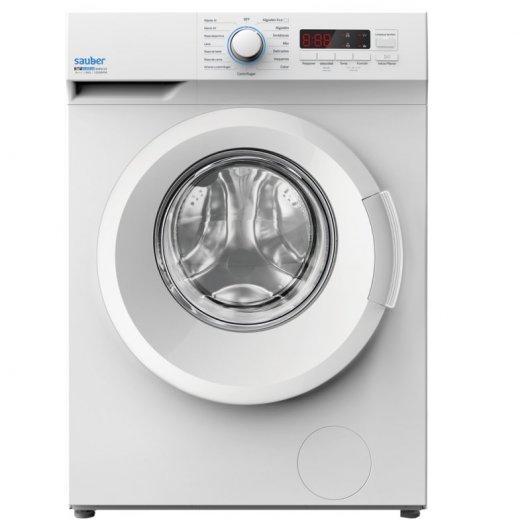 Sauber WM6129 Lavadora Carga Frontal 6Kg A+++ Blanca