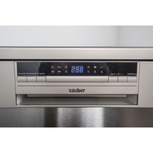 Sauber SDW60I Lavavajillas Capacidad 14 Cubiertos A++ Acero Inoxidable