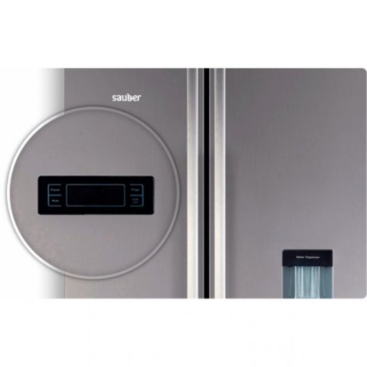 Sauber SA177ID Frigorífico Americano E Acero inoxidable