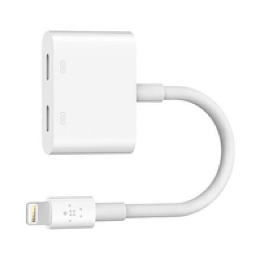 Belkin Rockstar™ Adaptateur Audio + Charge Lightning Blanc