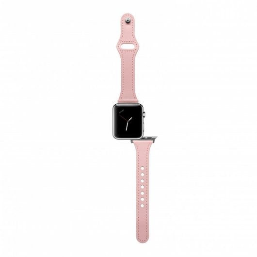 Unotec Correa Cuero Rosa Claro para Apple Watch 38/40mm