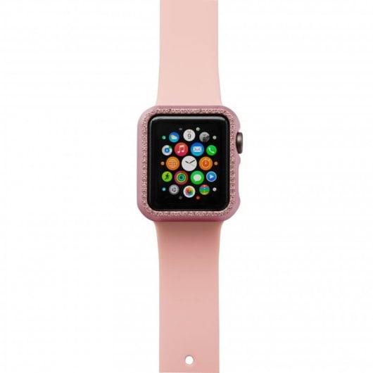 Unotec Full Protect Diamond Rosa Dorado para Apple Watch 38mm