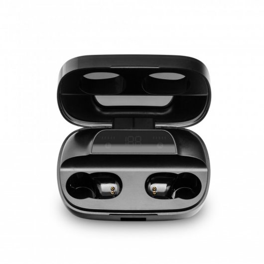 Unotec TWIN 5 Auriculares Bluetooth con Powerbank Negro