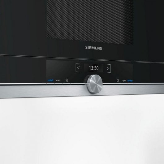 Siemens iQ700 BF634LGS1 Micro-onde encastrable 21L 900W Noir/Inox