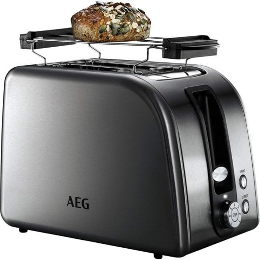 AEG AT7750 Tostadora 2 Ranuras 850W Acero Inoxidable