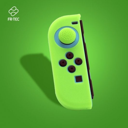 FR-TEC Capa de Silicone + Grip para Joy-Con Esquerdo Verde para Nintendo Switch