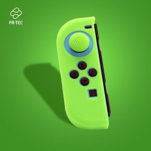 Custodia in silicone FR-TEC + Impugnatura per Joy-Con sinistro Verde per Nintendo Switch