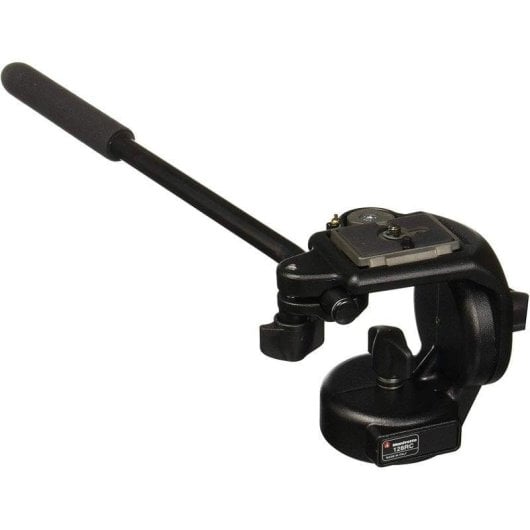 Cabeça para tripé Manfrotto 128RC Micro Fluida alumínio preto 4kg QR