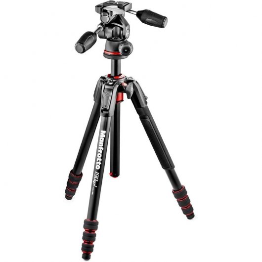 Manfrotto 190Go! Trípode de Aluminio con Rótula 3-Way