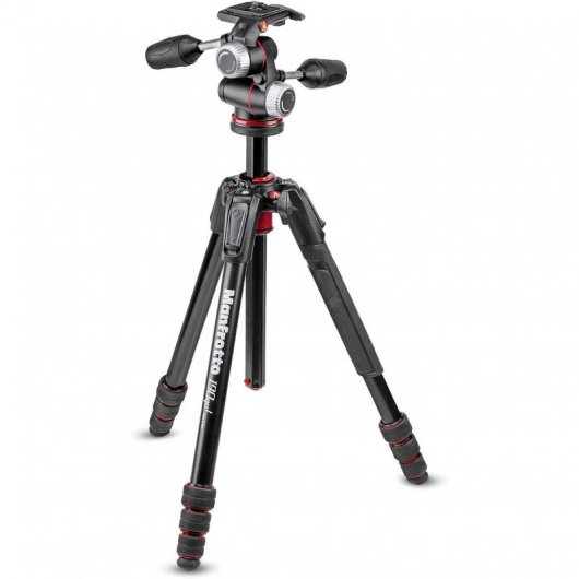 Manfrotto 190Go! Serie M Trípode de Aluminio con Rótula 3-Way