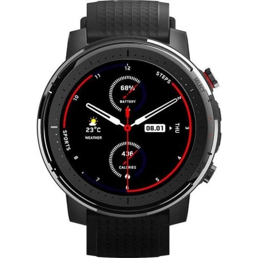 Amazfit Stratos 3 Bluetooth WiFi GPS 48,6mm TFT Preto Resistente à Água 5ATM Pulsómetro