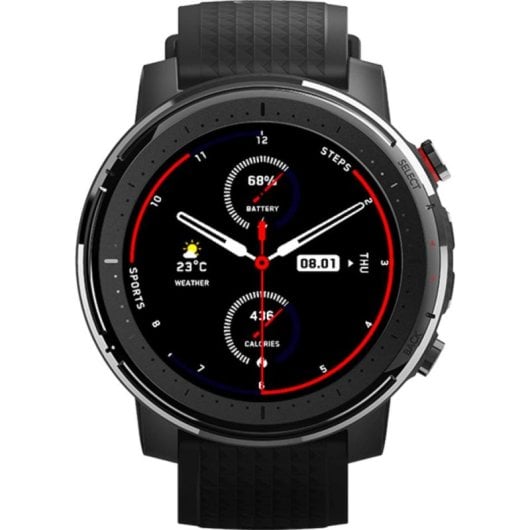 Amazfit Stratos 3 Bluetooth WiFi GPS 48,6mm TFT Preto Resistente à Água 5ATM Pulsómetro