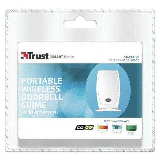 Campanello Trust ACDB-6600C Wireless Portatile 5 Melodie LED 4 Livelli Volume