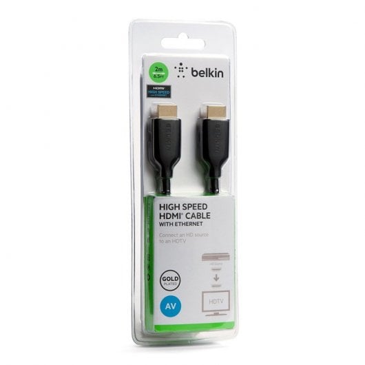 Belkin HDMI - HDMI, 2m câble HDMI HDMI Type A (Standard) Noir