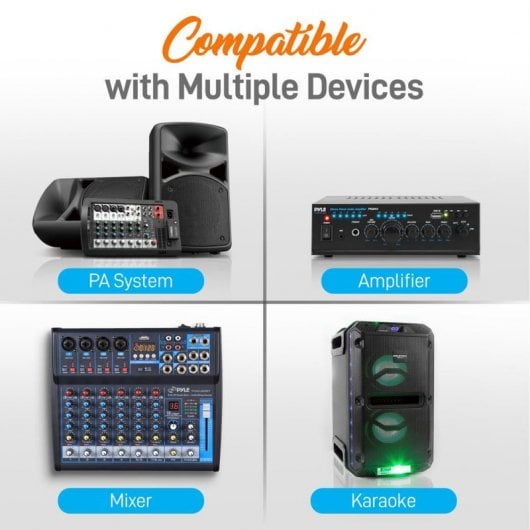Pyle PDWM12UH Módulo Transmissor com Microfone/Auricular + Microfone Sem Fios de Lapela