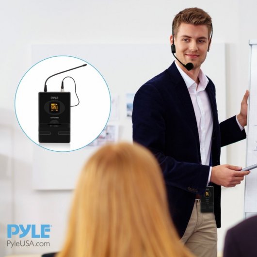 Pyle PDWM1988B Sistema de Micrófono Inalámbrico UHF