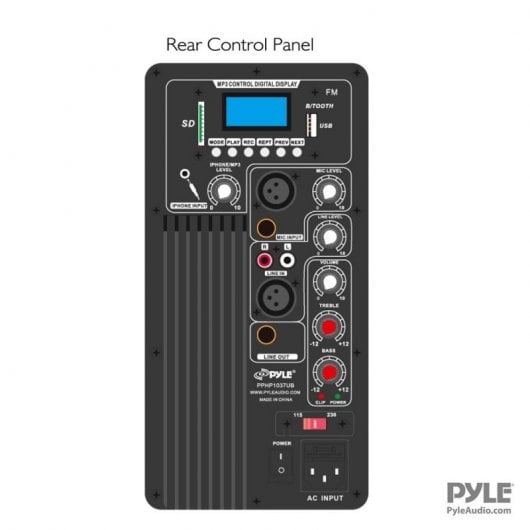 Pyle PPHP1037UB Altavoz PA Bluetooth/USB/SD/Radio/AUX 700W