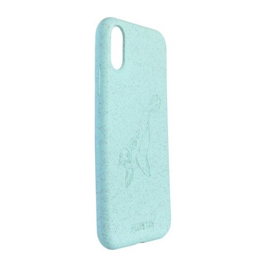 The Earth Case Funda Biodegradable Turquesa Foca para iPhone XR