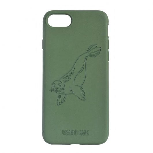 The Earth Case Funda Biodegradable Verde Oscuro Foca para iPhone 7/8