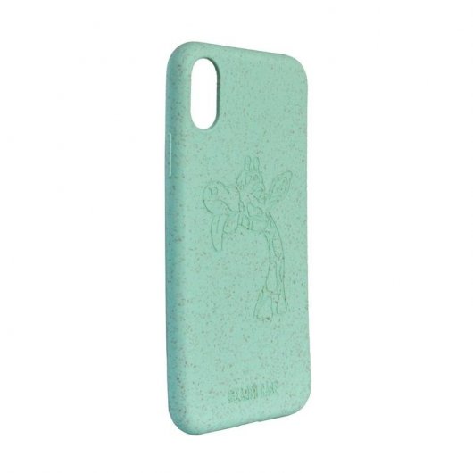 The Earth Case Funda Biodegradable Turquesa Jirafa para iPhone X/XS