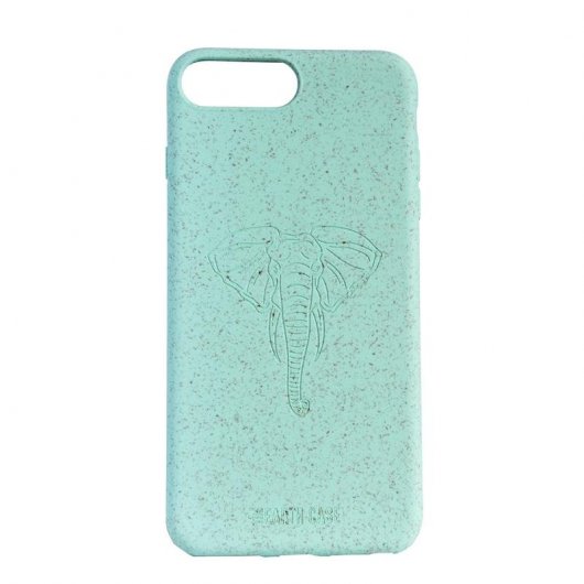 The Earth Case Funda Biodegradable Turquesa Elefante para iPhone 7 Plus/8 Plus