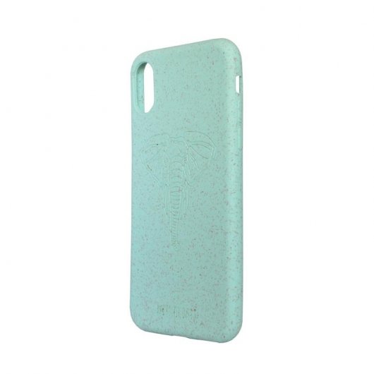 The Earth Case Funda Biodegradable Turquesa Elefante para iPhone X/XS