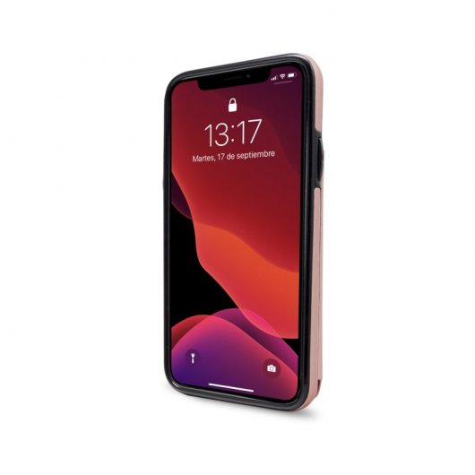 Nueboo Wallex Funda de Piel Rosa Dorado para iPhone 11 Pro Max