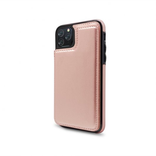 Nueboo Wallex Funda de Piel Rosa Dorado para iPhone 11 Pro Max