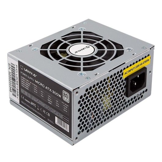 UNYKAch SFX-voeding 300 W, 85% efficiëntie, APFC