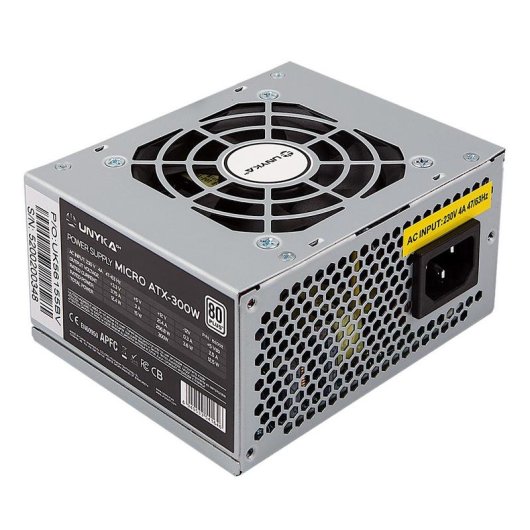 UNYKAch SFX-voeding 300 W, 85% efficiëntie, APFC