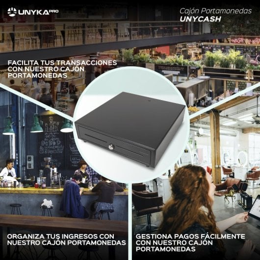 UNYKAch Cajón Portamonedas Negro