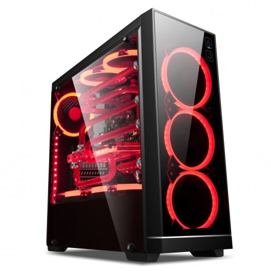 UNYKAch Exagon Evo RGB Cristal Templado Táctil USB 3.0 Negra