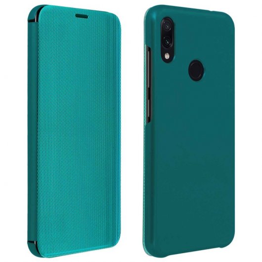 Avizar Funda Translúcida Acabado Surcado Verde para Xiaomi Redmi Note 7