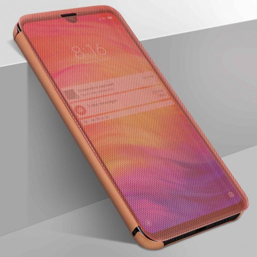 Avizar Funda Translúcida Acabado Surcado Oro Rosa para Xiaomi Redmi Note 7