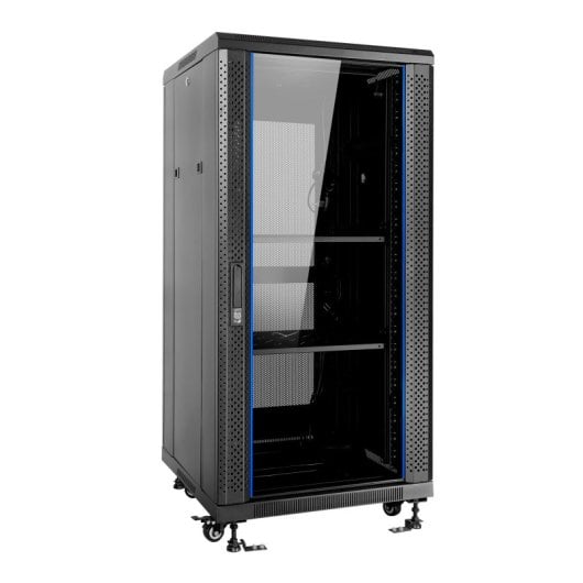 Aiten Data Armario Rack Suelo 19" 27U 600 x 600 x 1390 mm Montado con Accesorios