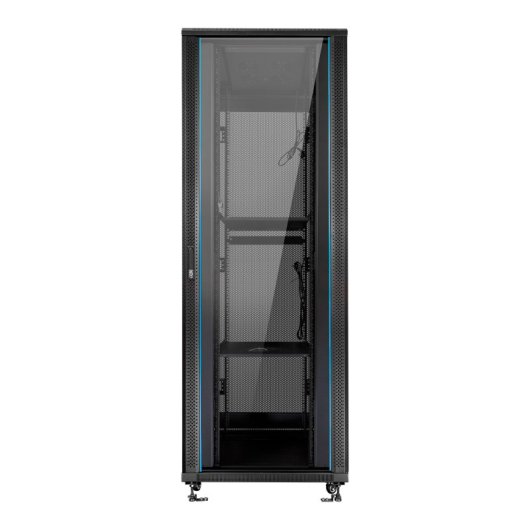 Aiten Data Armario Rack Suelo 19" 42U 600 x 600 x 2060 mm Montado con Accesorios