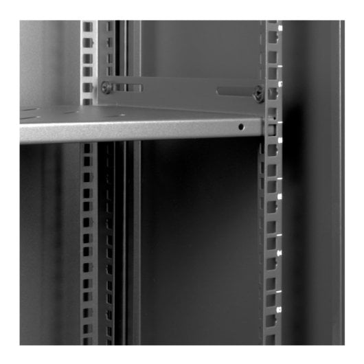 Aiten Data Rack-Schrank zur Wandmontage, 19 Zoll, 9 HE, 600 x 450 x 520 mm, montiert mit Zubehör