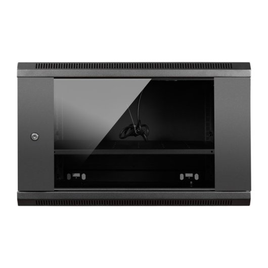 Aiten Data Armario Rack Mural 19" 6U 600 x 600 x 370 mm Montado con Accesorios