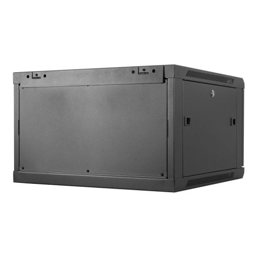 Aiten Data Wand-Rack-Schrank, 19 Zoll, 6 HE, 600 x 600 x 370 mm, montiert mit Zubehör