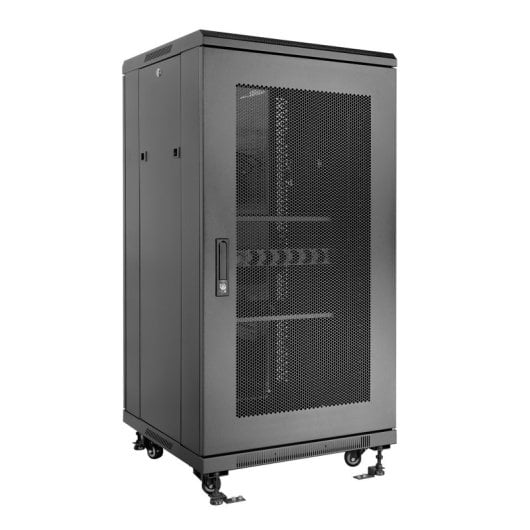 Aiten Data Armario Rack Suelo 19" 22U 600 x 600 x 1175 mm Montado con Accesorios