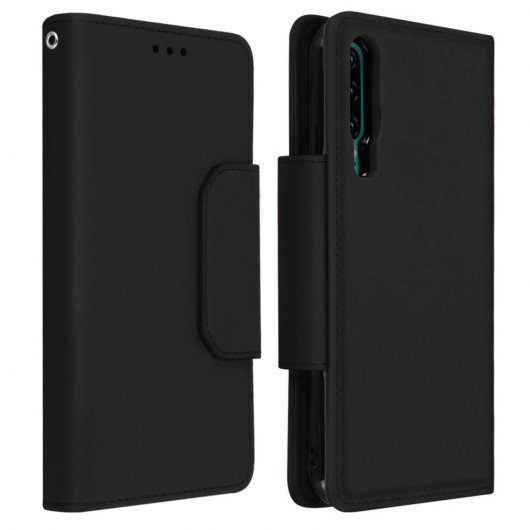 Avizar Funda Monedero Extraíble Negra para Huawei P30