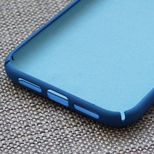 Avizar Funda de Silicona Semirrígida Mate Suave Azul para iPhone 11