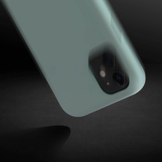 Avizar Funda de Silicona Semirrígida Mate Suave Verde para iPhone 11