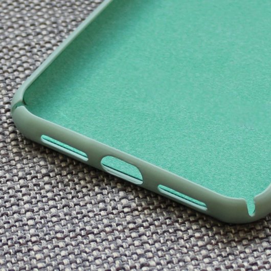 Avizar Funda de Silicona Semirrígida Mate Suave Verde para iPhone 11