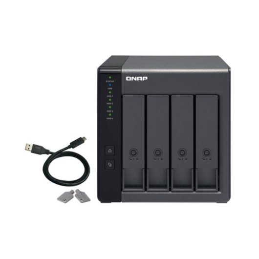 Externe Festplatte QNAP 4-Bay USB-C RAID TR-004 Hohe Zuverlässigkeit
