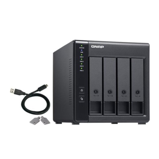 Externe Festplatte QNAP 4-Bay USB-C RAID TR-004 Hohe Zuverlässigkeit